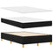 vidaXL Box Spring Bed with Headboard Black 120 x 190 cm Fabric