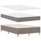 vidaXL Box Spring Bed with Headboard Taupe 120 x 200 cm Fabric