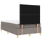vidaXL Box Spring Bed with Headboard Taupe 120 x 200 cm Fabric