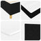 vidaXL Box Spring Bed with Headboard Black 140 x 190 cm Fabric