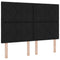 vidaXL Box Spring Bed with Headboard Black 140 x 190 cm Fabric