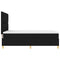 vidaXL Box Spring Bed with Headboard Black 140 x 190 cm Fabric