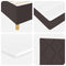 vidaXL Box Spring Bed with Headboard Dark brown 140 x 200 cm Fabric
