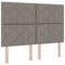 vidaXL Box Spring Bed with Headboard Taupe 140 x 200 cm Fabric
