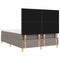 vidaXL Box Spring Bed with Headboard Taupe 140 x 200 cm Fabric