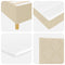 vidaXL Box Spring Bed with Headboard Cream 160 x 200 cm Fabric