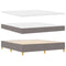 vidaXL Box Spring Bed with Headboard Taupe 180 x 200 cm Fabric