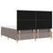 vidaXL Box Spring Bed with Headboard Taupe 180 x 200 cm Fabric