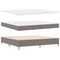 vidaXL Box Spring Bed with Headboard Taupe 200 x 200 cm Fabric