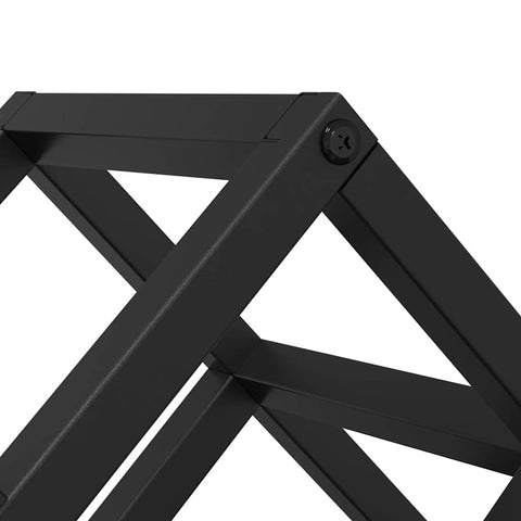 vidaXL Wine Rack for 9 Bottles - 63 x 16.5 x 25 cm - Powder-coated Steel