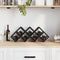 vidaXL Wine Rack for 9 Bottles - 63 x 16.5 x 25 cm - Powder-coated Steel