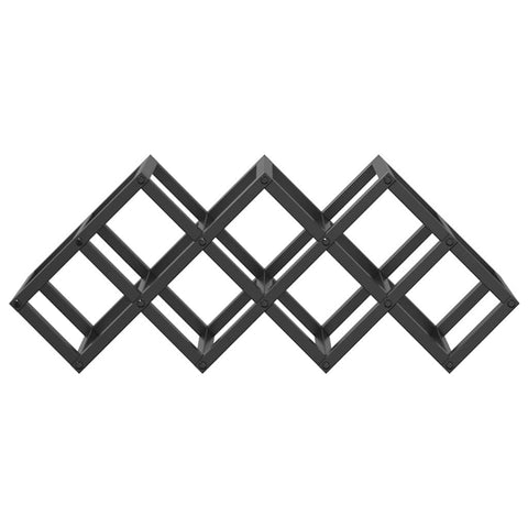 vidaXL Wine Rack for 9 Bottles - 63 x 16.5 x 25 cm - Powder-coated Steel