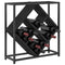 vidaXL Wine Rack Black oak 51 x 18 x 52.5 cm Engineered wood