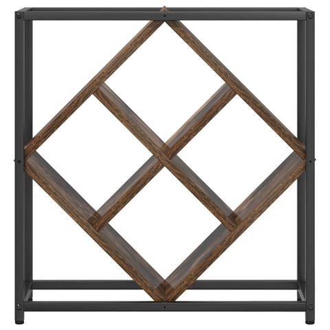 vidaXL Wine Rack Smoked oak 51 x 18 x 52.5 cm Engineered wood