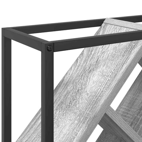 vidaXL Wine Rack Grey 51 x 18 x 52.5 cm Engineered wood