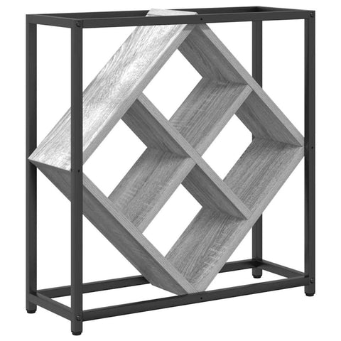 vidaXL Wine Rack Grey 51 x 18 x 52.5 cm Engineered wood