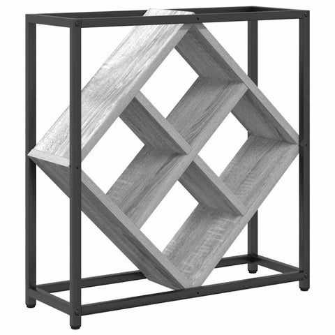 vidaXL Wine Rack Grey 51 x 18 x 52.5 cm Engineered wood