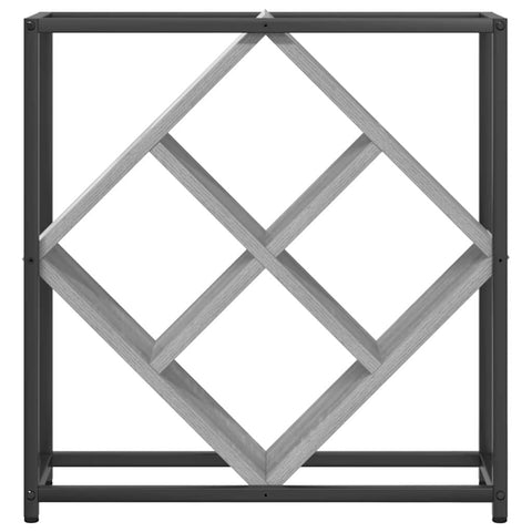 vidaXL Wine Rack Grey 51 x 18 x 52.5 cm Engineered wood