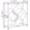 vidaXL Wine Rack Old wood 51 x 18 x 52.5 cm Engineered wood