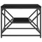 vidaXL Coffee Table Black oak 51 x 50 x 40 cm