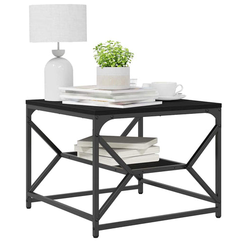 vidaXL Coffee Table Black oak 51 x 50 x 40 cm