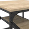 vidaXL Coffee Table with Shelf in Sonoma Oak – 51x50x40 cm – Made from Engineered Wood