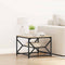 vidaXL Coffee Table with Shelf in Sonoma Oak – 51x50x40 cm – Made from Engineered Wood