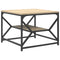 vidaXL Coffee Table with Shelf in Sonoma Oak – 51x50x40 cm – Made from Engineered Wood