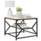 vidaXL Coffee Table with Shelf in Sonoma Oak – 51x50x40 cm – Made from Engineered Wood