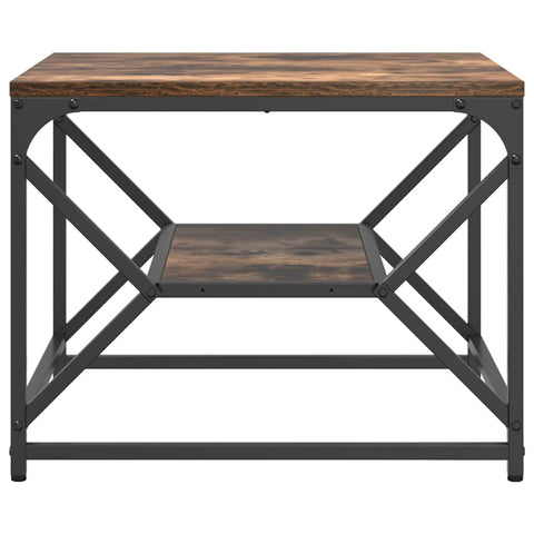 vidaXL Coffee Table Smoked oak 51 x 50 x 40 cm