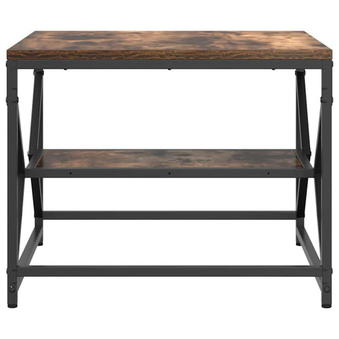 vidaXL Coffee Table Smoked oak 51 x 50 x 40 cm