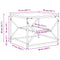 vidaXL Coffee Table Smoked oak 51 x 50 x 40 cm