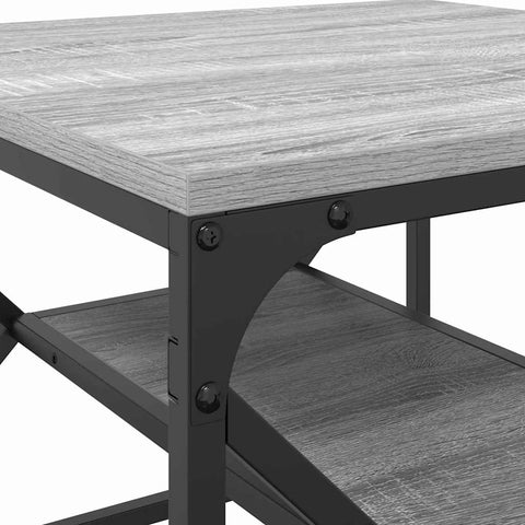 vidaXL Coffee Table Grey sonoma 51 x 50 x 40 cm