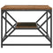 vidaXL Coffee Table with Shelf - Rustic Wood Look, 51x50x40 cm, Made of Engineered Wood