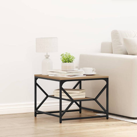 vidaXL Coffee Table Artisan oak 51 x 50 x 40 cm
