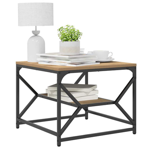 vidaXL Coffee Table Artisan oak 51 x 50 x 40 cm