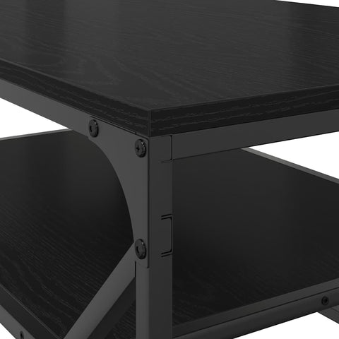 vidaXL Coffee Table Black oak 90 x 50 x 40 cm