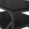 vidaXL Coffee Table with Shelf Black Oak 90x50x40 cm Engineered Wood