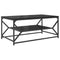 vidaXL Coffee Table with Shelf Black Oak 90x50x40 cm Engineered Wood