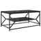 vidaXL Coffee Table with Shelf Black Oak 90x50x40 cm Engineered Wood