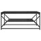 vidaXL Coffee Table with Shelf Black Oak 90x50x40 cm Engineered Wood