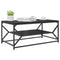 vidaXL Coffee Table with Shelf Black Oak 90x50x40 cm Engineered Wood