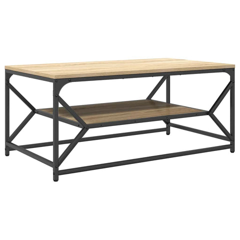 vidaXL Coffee Table Sonoma oak 90 x 50 x 40 cm