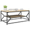 vidaXL Coffee Table with Shelf Sonoma Oak 90x50x40 cm Engineered Wood