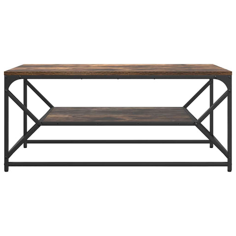 vidaXL Coffee Table Smoked oak 90 x 50 x 40 cm