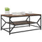 vidaXL Coffee Table Smoked oak 90 x 50 x 40 cm