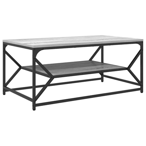 vidaXL Coffee Table Grey sonoma 90 x 50 x 40 cm