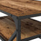 vidaXL Coffee Table Old wood 90 x 50 x 40 cm Engineered wood and steel