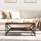 vidaXL Coffee Table Old wood 90 x 50 x 40 cm Engineered wood and steel