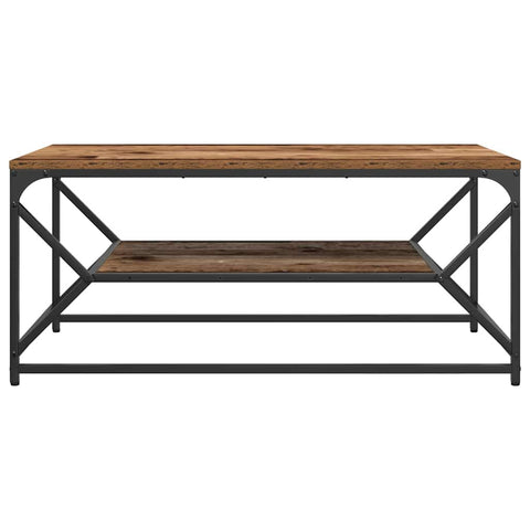vidaXL Coffee Table Old wood 90 x 50 x 40 cm Engineered wood and steel